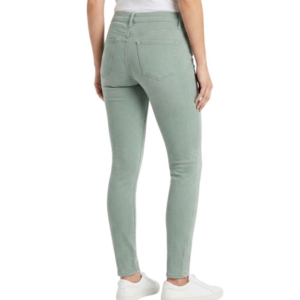 Flying Monkey Skinny Jeans Womens 31 Sage Green Made in USA Casual Slim Denim